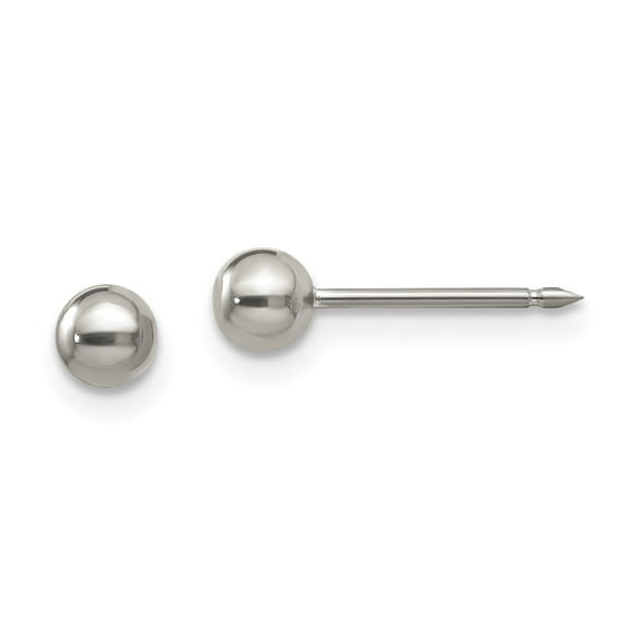 Inverness Titanium 4mm Ball Post Earrings in Titanium
