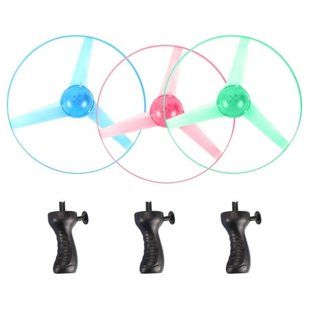 SUWHWEA Toddler Toys Illuminated Flying Saucer Cable UFO Flying Disk 3