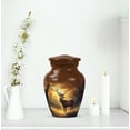 thumbnail image 6 of JAGASY Deer Cremation Urns for Mother - Sunset Funeral Small Urn for Ashes for Women - Brown Handcrafted Tiny Memorial Urn - Deer Hunting Keepsake Urns for Parents - ( 3 Inch), 6 of 7