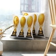 thumbnail image 6 of LALILO Throw Pillow Covers Gold Sport Ball Trophy Soccer Cushion Cover 18" x 18", 2 Pack, 6 of 6