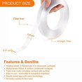 Double Sided Tape Heavy Duty, MultipurposeReusable Adhesive mounting