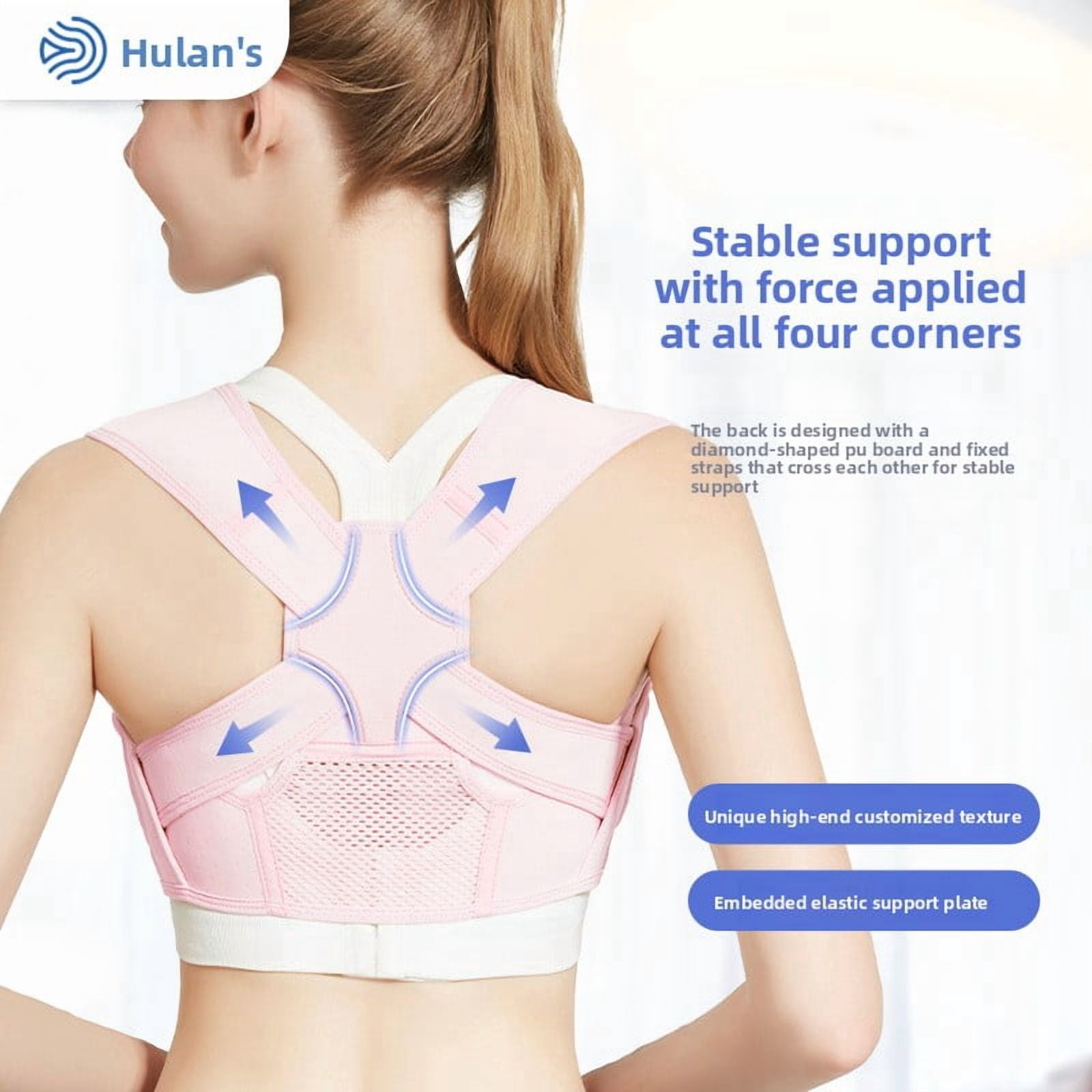 Adjustable Posture Corrector for Men & Women - Breathable Back Support Brace for Upper Back Straightening, Comfortable Clavicle Support for Daily Use