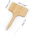 thumbnail image 3 of 50 Pcs Bamboo Plant Labels, T-Type Garden Markers For All Kinds Of Plants Vegetables Succulents, Eco-Friendly Natural Material With Easy To Write Smooth Surface Ink Doesn’T Wash, 3 of 7