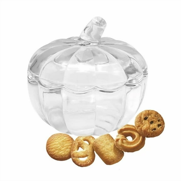 Crystal Elegant Pumpkin Candy Bowl - Wedding & Halloween Centerpiece