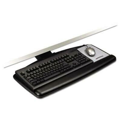 3M Knob Adjust Keyboard Tray With Standard Platform, 25 1/5w x 12d, Black (AKT60LE)