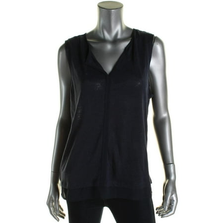 Trimmed Chiffon - Sanctuary Womens Hanna Linen Chiffon Trim Tank Top