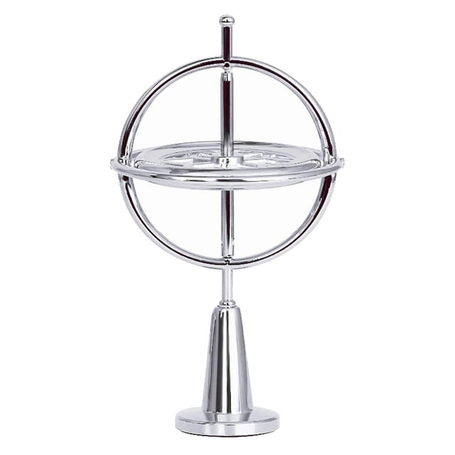 Juguete de Equilibrio Científico de Precisión Sunnimix Peonza de Giroscopio Plata