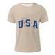 thumbnail image 4 of Tops para hombre, blusas y camisas de cuello redondo y manga corta para hombre, blusas casuales de moda con cuello redondo y estampado para hombre, blusas de poliéster para hombre., 4 of 5