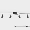 thumbnail image 7 of Shura Black 4-Light Plug-In Track Light with Dimmer Switch, Integrated LED Bulbs, 3000K, 7 of 7