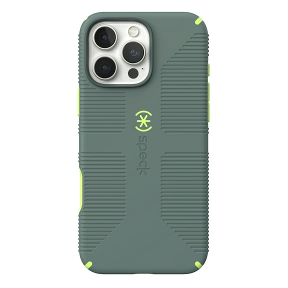 iPhone 16 Pro Max CandyShell Grip with MagSafe in Neo Drab and Glow Green