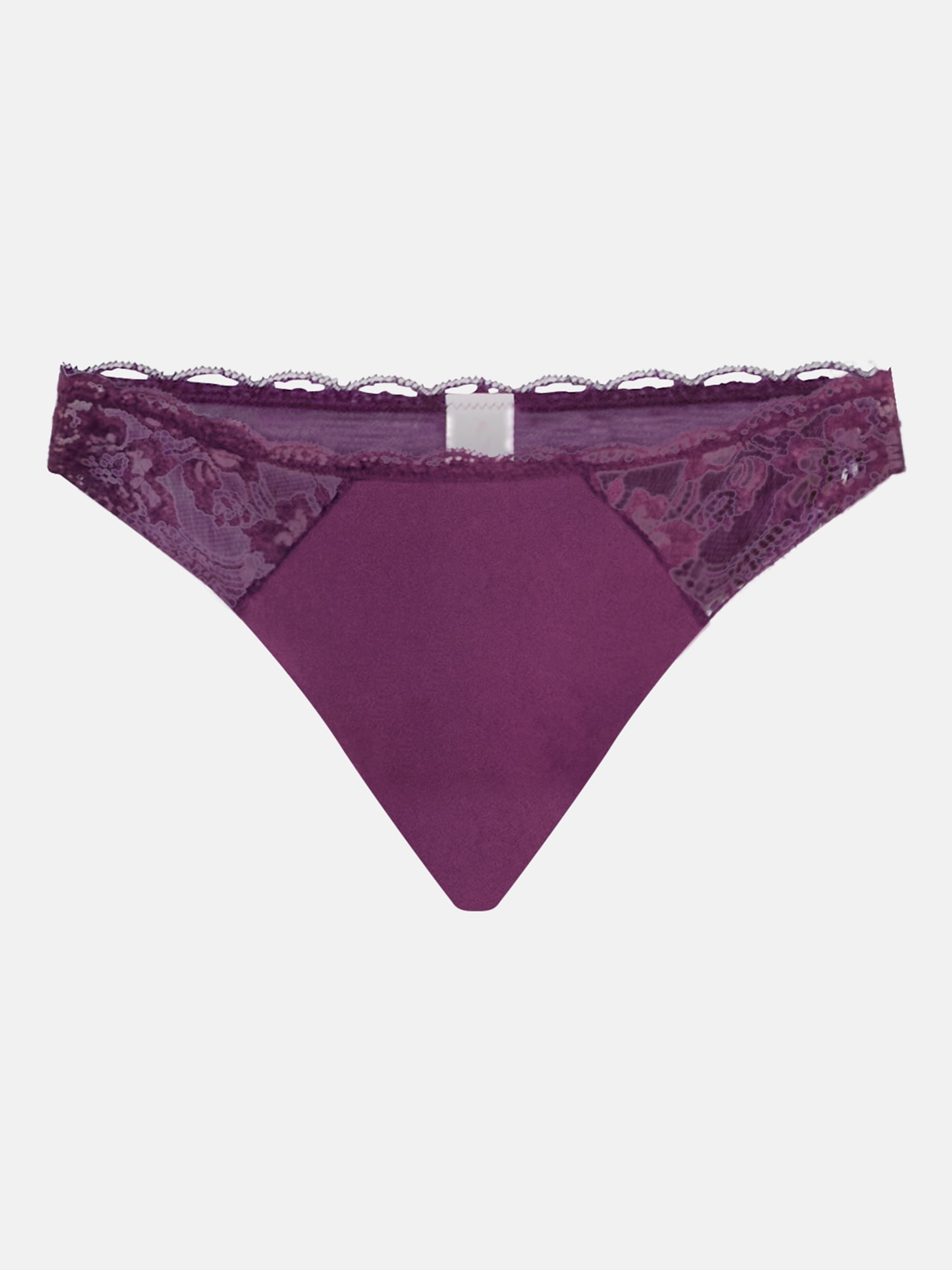 Joyspun Women's Microfiber and Lace Cheeky Panties, 3-pack, Sizes to 3XL