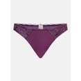 thumbnail image 6 of Joyspun Women's Microfiber and Lace Cheeky Panties, 3-pack, Sizes to 3XL, 6 of 8