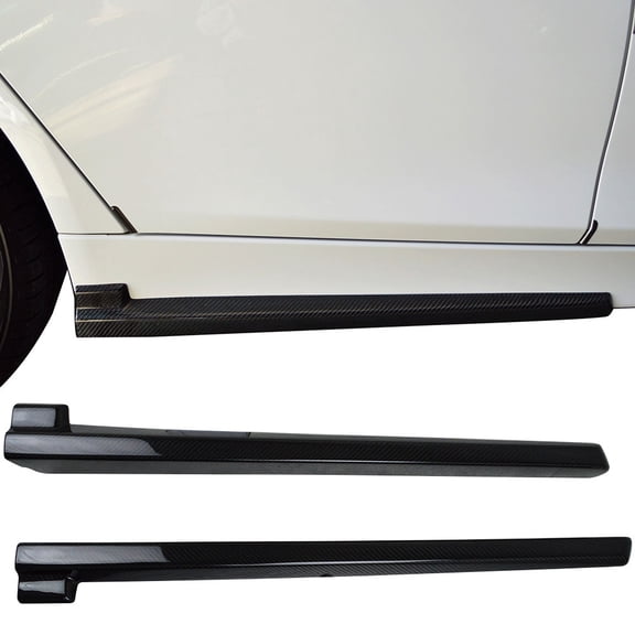Ikon Motorsports Compatible with 12-17 BMW 3 Series F30 F31 IKON Style Side Skirts Set Pair- Carbon Fiber (CF)
