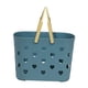 thumbnail image 1 of Bolsa de mano lavable, organizador de cesta de baño, cesta de baño, diseño de corazón, cesta de baño hueca azul, 1 of 9
