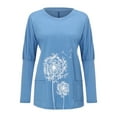 thumbnail image 2 of Gvmfive Women's Side Pockets Long Sleeve Round Neck Pullover Casual Tunic Tops, 2 of 4
