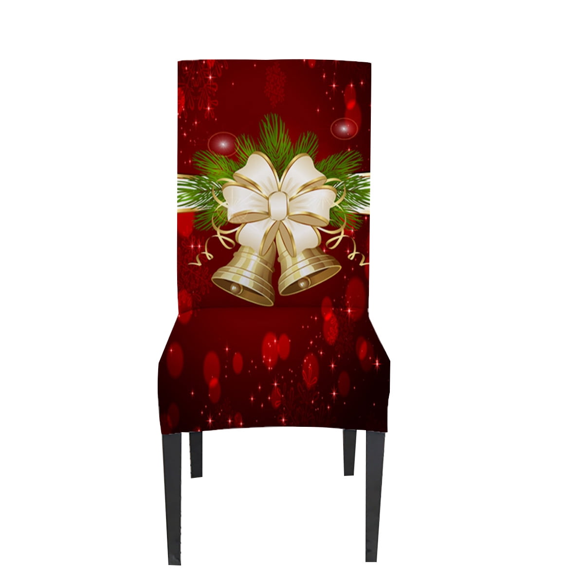 Christmas Bell Print Table and Chair Cover Set, Rectangular Waterproof
