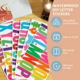 Wekvgz 600Pcs 36 Sheets Large Letter Stickers Self Adhesive Alphabet