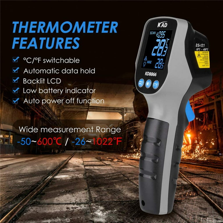 Infrared Thermometer Temperature Gun for Bbq Cooking Food Household T2S3 