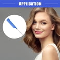 thumbnail image 3 of Vocoste Wide Tooth Hair Brush Tail Comb for Home Use Styling Comb Plastic Blue, 3 of 7