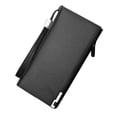 thumbnail image 1 of Qarigey Cartera larga de lujo para hombre, tarjetero de estilo Simple, monedero de Color sólido para hombre, bolso de moda con tres pliegues y Carteras Negro, 1 of 6