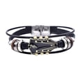 thumbnail image 2 of YYKihy Retro Leather Guitar Bracelet Unique Wristband With Stainless Clasp Rock Jewelry For Music Enthusiasts Accessory For Men And Women, 2 of 9