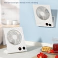 thumbnail image 3 of Ventilador de Escritorio Pequeño,Ventilador de Mesa Silencioso,Ventilador de Refrigeración Recargable por USB,Potente Ventilador de Viento para Oficina,Hogar,Interior y Exterior B, 3 of 10