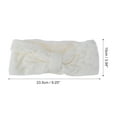 thumbnail image 4 of Unique Bargains 1 Pc Women's Warm Headband Winter Ear Warmer Bow Head Wraps White, 4 of 6