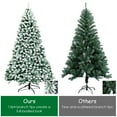 thumbnail image 6 of Topbuy 7.5FT Pre-lit Artificial Hinged Christmas Pine Tree Snow Flocked Decoration Tree, 6 of 8