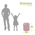 thumbnail image 2 of Majestic Home Goods Large Polka Dot Indoor Ottoman Pouf, 2 of 6