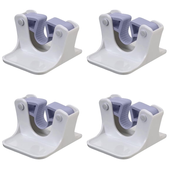 Goowood Broom Holder Wall Mount Mop Organizer Adhesive No Drilling Tool Hanger for Laundry Room Bathroom Garage Organization