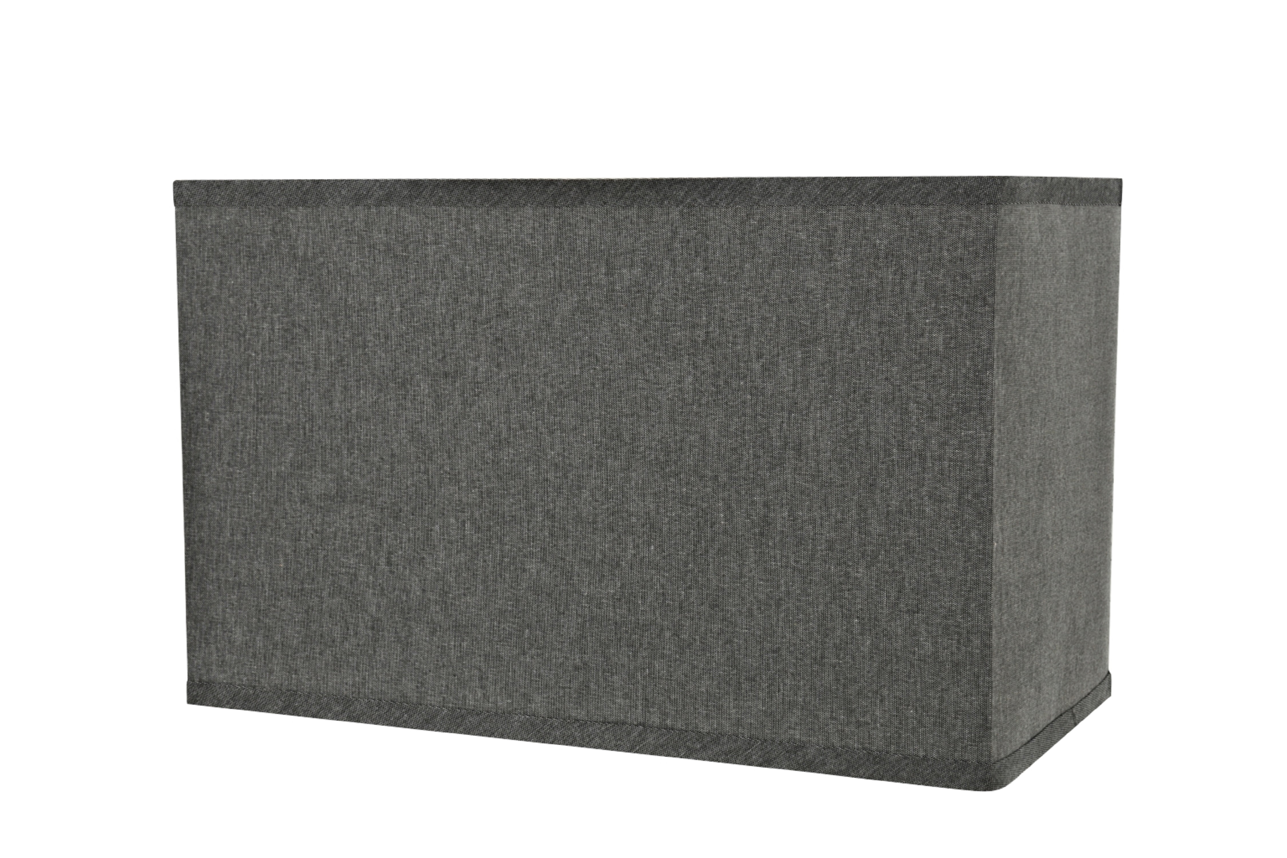 Aspen Creative 36007 Transitional Rectangular Hardback Shape Spider Construction Lamp Shade in Grey, 8" + 16" wide, (8" + 16") x (8" + 16") x 10"
