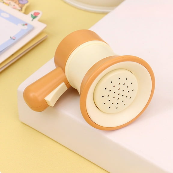 Yyuenw Backpack Fashion Decoration, Mini Decorative Loudspeaker with Voice Recording, Funny Recording Speaker Mini Megaphone Keychain