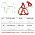 thumbnail image 3 of Cute Paw Print Step Dog Harness and Leash Set Nylon Adjustable Dog Harness Walking Leash Strap for Small Medium Dogs, 3 of 9