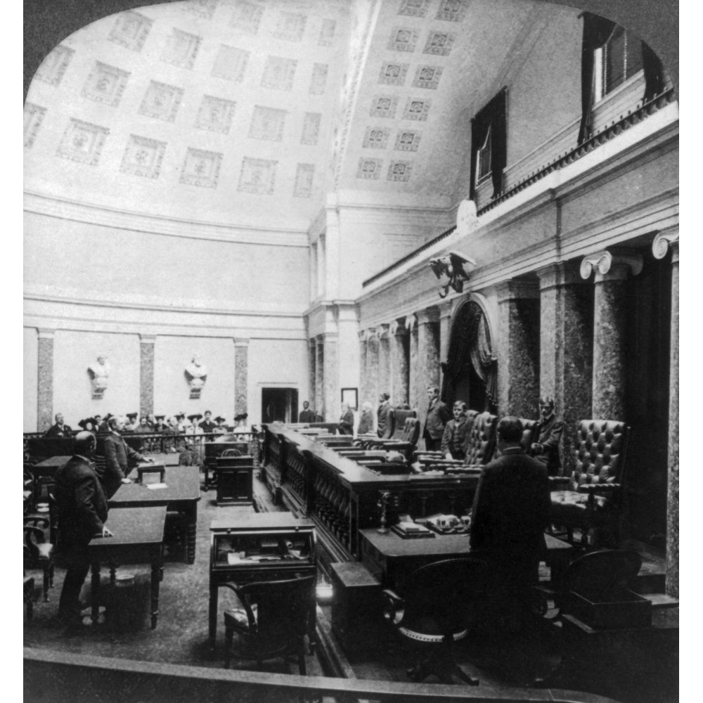 Supreme Court C1904 Nthe Interior Of The US Supreme Court Room In The