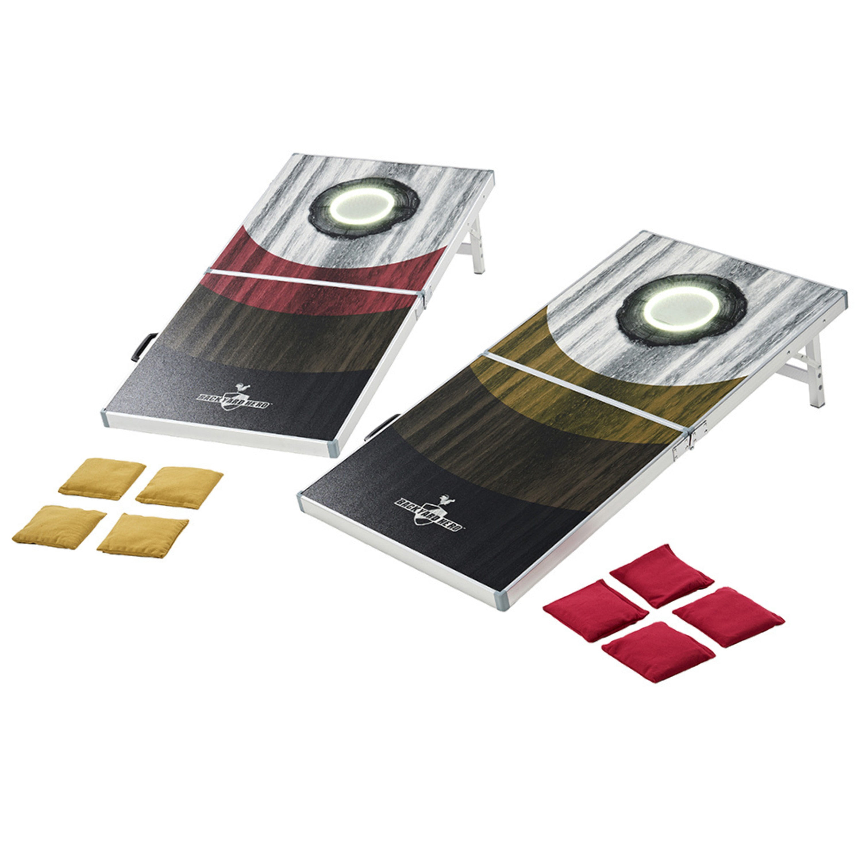 ZENY Cornhole Board Set Portable Aluminum Frame 3FT by 2FT with 8