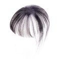 thumbnail image 2 of Flequillo sintético con clip, extensiones elegantes para mujeres, postizos para el cabello. Negro, 2 of 9
