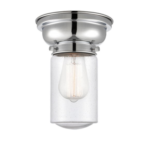 Innovations 623-1F-PC-G314-LED Dover 1 Light 8 inch Flush Mount, Polished Chrome