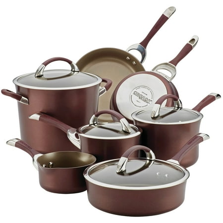 UPC 051153875281 product image for Circulon 11 Piece Symmetry Hard Anodized Nonstick Pots and Pans/Cookware Set  Me | upcitemdb.com