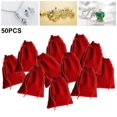 thumbnail image 3 of 50 Uds Bolsa para monedas de joyería Zulema 5x7cm Rojo Bolsas de cordón, 3 of 7
