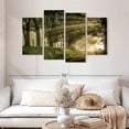 thumbnail image 2 of Elephant Stock All Aglow Path Wall Art - Horizontal Multi Panel Canvas - Living Room Wall Decor - Nature Multi Panel - Black And Green Decor By D. Burt - 52" x 32", 2 of 8