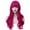 Hot Pink, variant on RightOn Blonde Wig Long Wavy Wig with Bangs Women Synthetic Wig Long Wig Light Blonde Wigs for Cosplay Costume Party with Hairnet