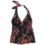 Women's Plus Halter Tankini Top