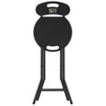 thumbnail image 2 of TAVR Furniture 1 Pack 18 inch Folding Bar Stool with Backrest and Handle for Adults up to 350lbs for Outdoor, 2 of 10