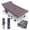 Oversize Brown, variant on 79" L x 32" W x 18" H Camping Cot with Comfortable Mattress for Adults Oversize XXL Cots for Sleeping Camping Bed Folding Cot Heavy Duty with Carry Bag for Home Outdoor Travel