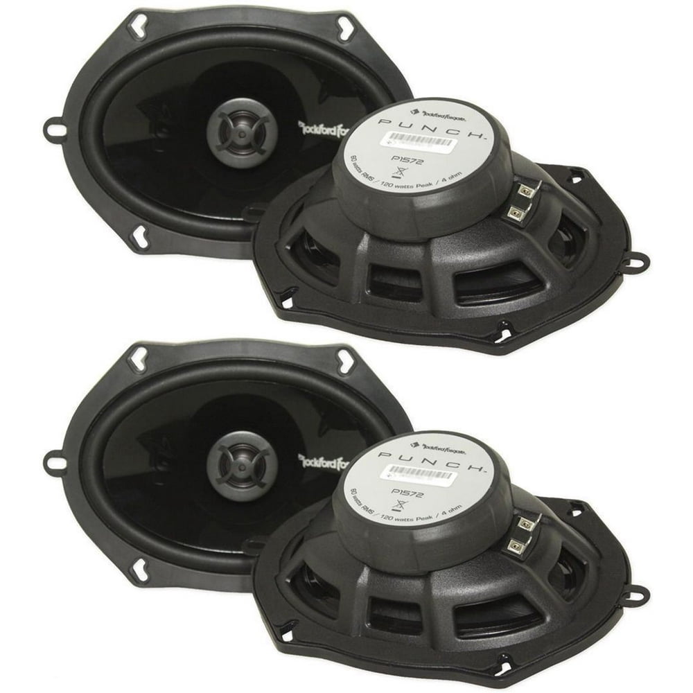 2 Pairs of Rockford Fosgate P1572 5x7" Punch Series 2Way Coaxial Car