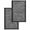 Black, variant on Grey Flowers Kitchen Dish Towels for Drying Dishes Set of 2, Spring Floral Farmhouse Retro Art Waffle Weave Microfiber Hand Tea Bathroom Towels Quick Dry & Absorbent Towel 15.7x23.6