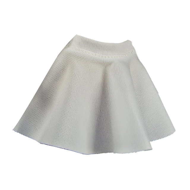 Figura de acción a escala 1/12, ropa, disfraz de muñeca, falda de mujer, mini miniatura de moda Beige