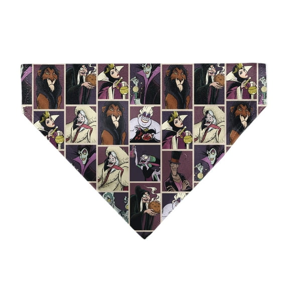 Disney Pet Bandana Disney Villains Pose Blocks Slip On Collar Bandana Only