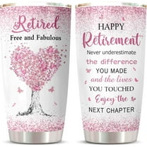 Retirement Gift for Woman 2025 Tumbler 1PC, Best Retirement Gifts Ideas, Retirement Gifts Mug, Retired Gifts for Women, Retirement Party Decorations, Farewell Gifts for Coworkers Cup 20oz