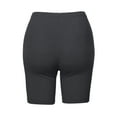 thumbnail image 3 of A2Y Women's Basic Solid Premium Cotton Mid Thigh High Rise Biker Bermuda Shorts Charcoal L, 3 of 5